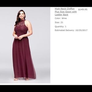 High Neck Chiffon open back dress